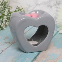 Desire Grey Heart Wax Melt Warmer Extra Image 1 Preview